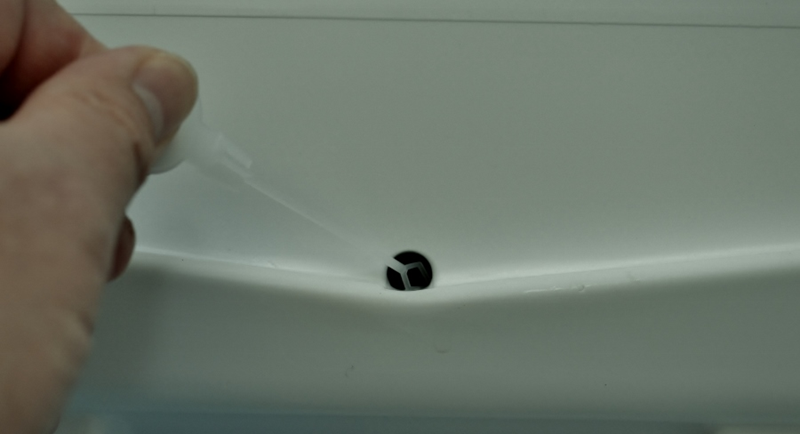 keep the drain hole clear